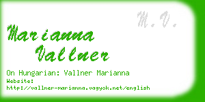 marianna vallner business card